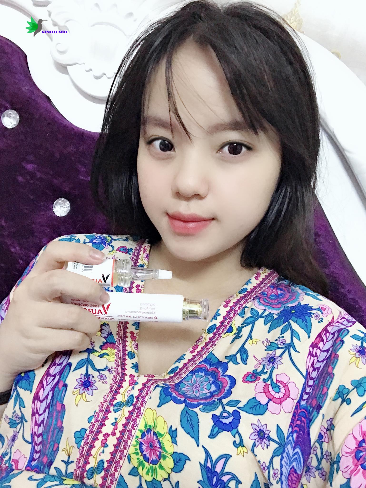Hà Nhi hiện đang kinh doanh online mỹ phẩm V.AURORA