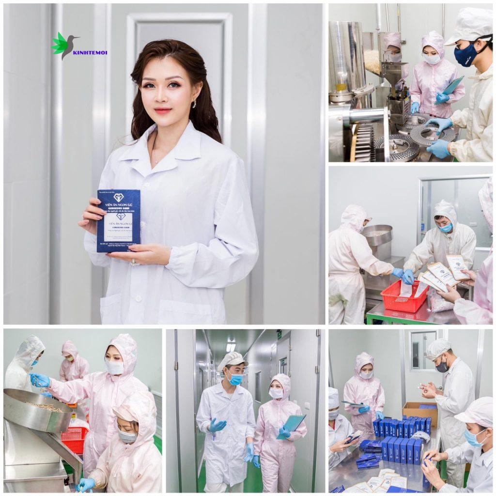 Quy trình sản xuất viên ăn ngon GG được người tiêu dùng tin dùng, ưa chuộng mà Thuỷ đang kinh doanh.