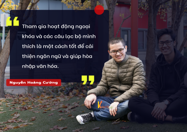 QQuán quân Hoàng Cường cũng chia sẻ những kĩ năng hội nhập rất đắt giá