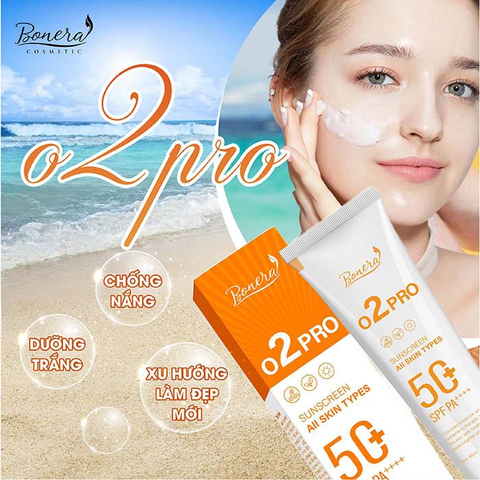 Kem chống nắng O2Pro có cực kỳ nhiều lợi ích cho làn da chị em