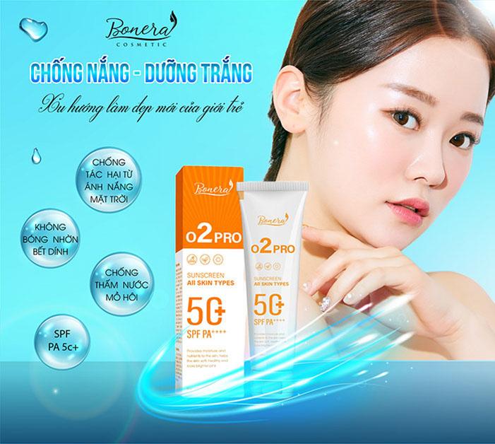 Kem chống nắng O2Pro là sản phẩm độc đáo