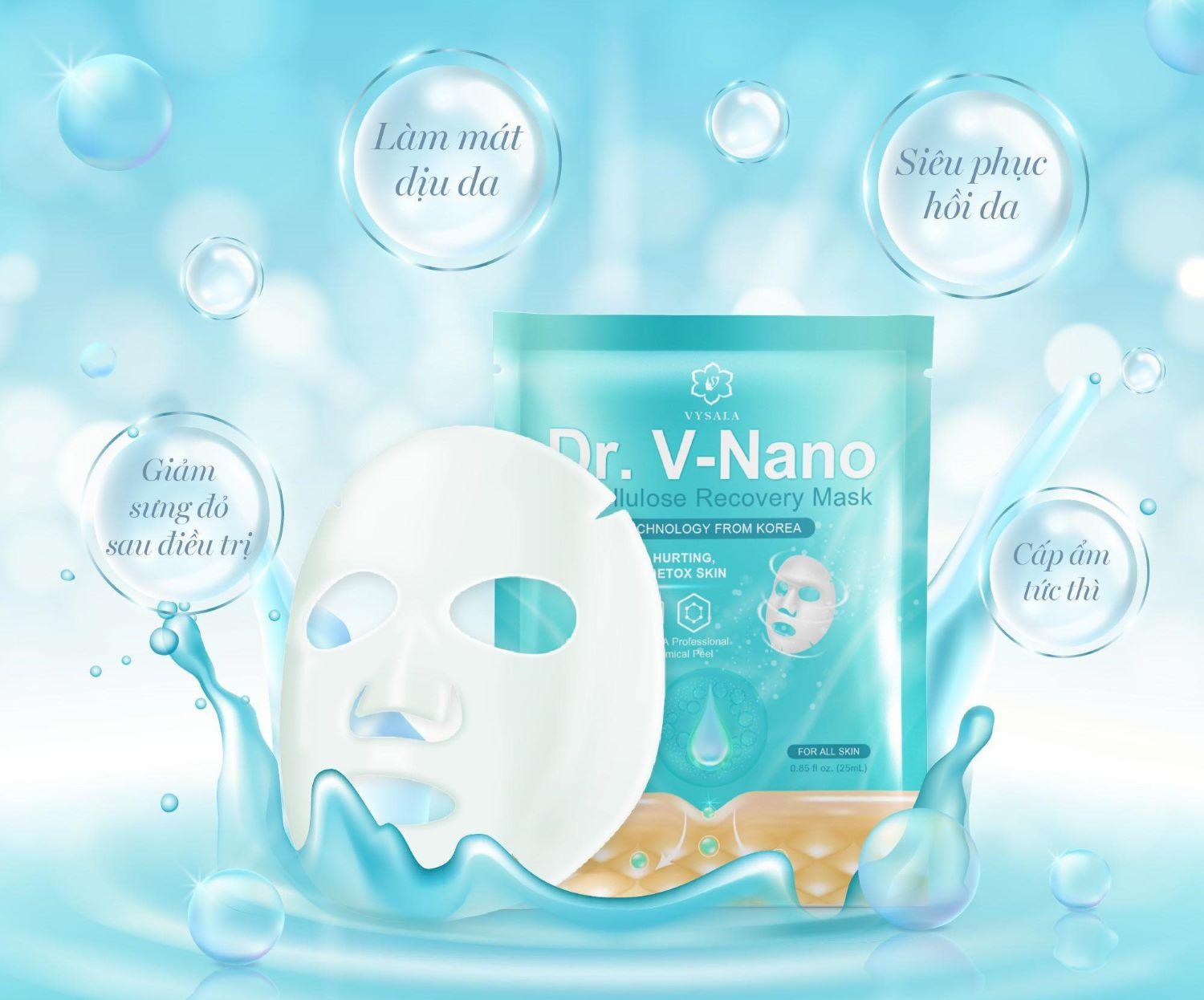 Mặt nạ DR. V-NANO là  dòng mặt nạ đầu tiên sản xuất tại Việt Nam sử dụng được cho vết thương hở